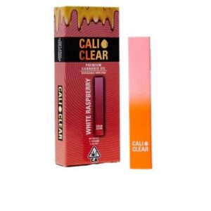 Cali Clear White Raspberry - 1G THC AlI-In-One Disposable - Indica