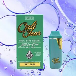 Cali Clear Jet Fuel - 1g Live Resin - All In One Vape Pod - Hybrid